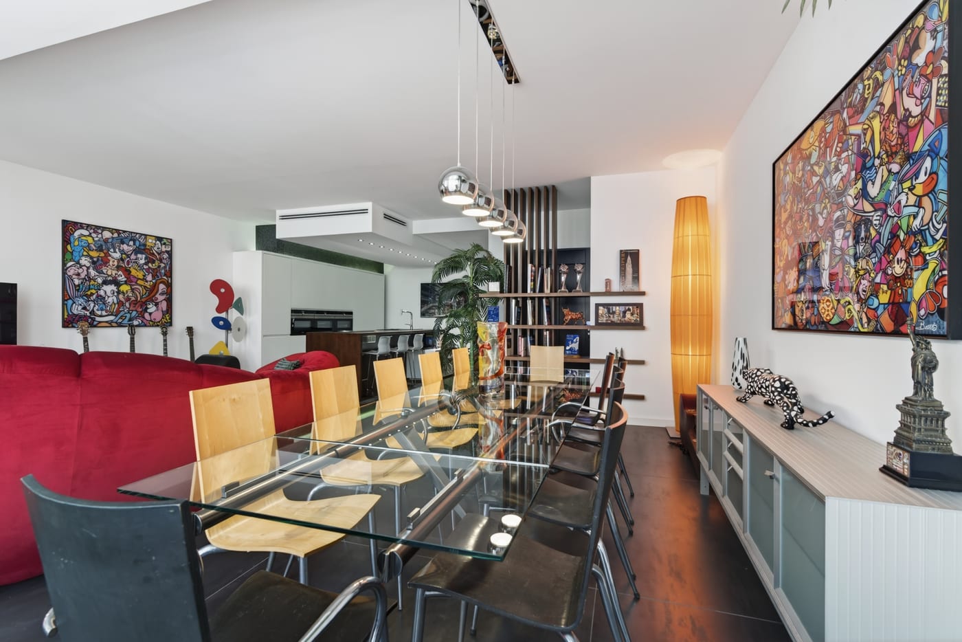 Salle à manger et art contemporain